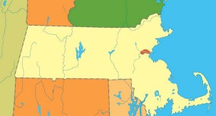 General map of Massachusetts